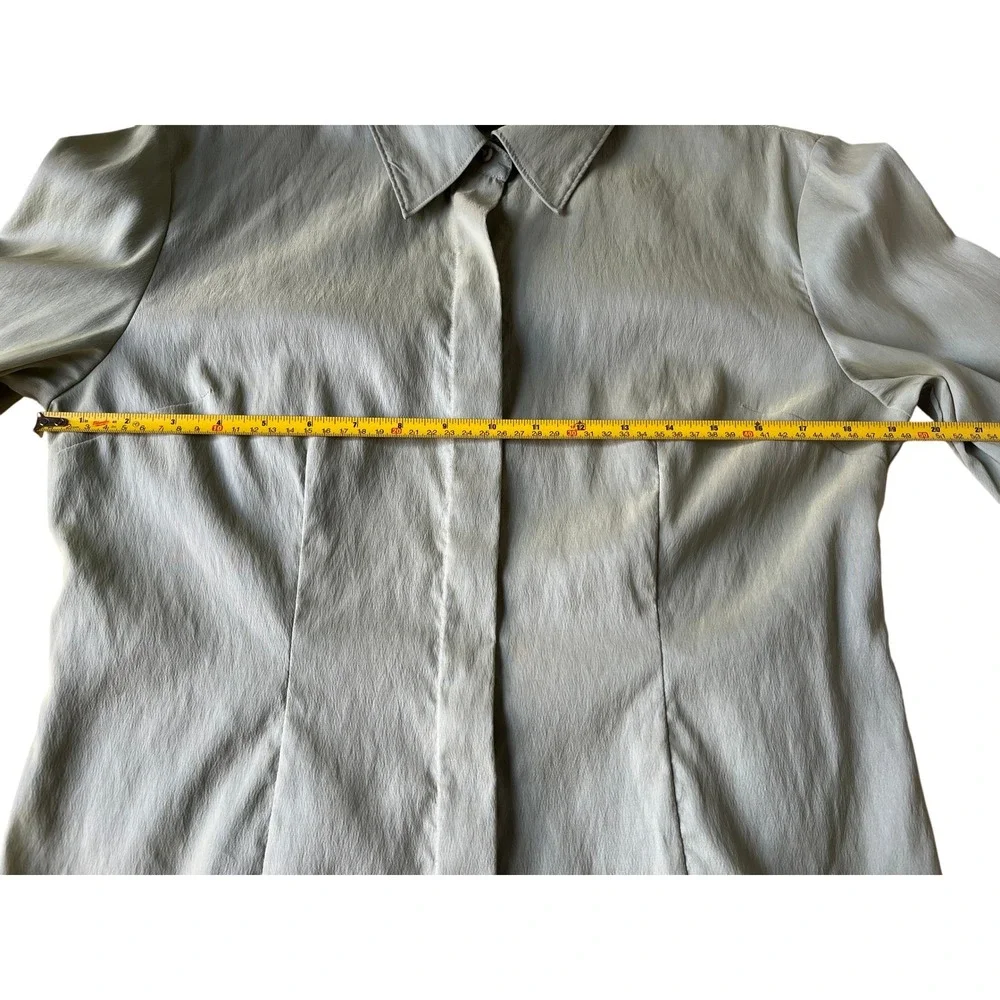 Vtg Express Iridescent Button Up Shirt 90s - Picture 7 of 9
